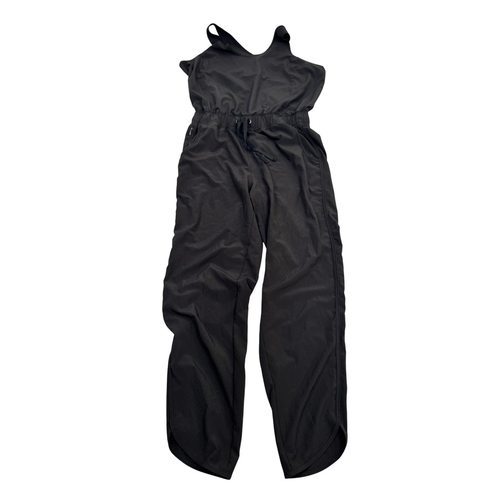 Patagonia Fleetwith Jumpsuit Black Cross Back Active Travel One Piece Medium
